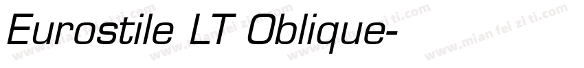 Eurostile LT Oblique字体转换
